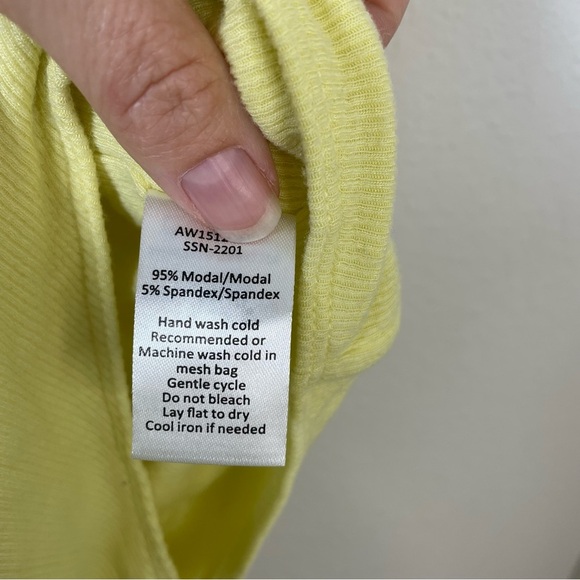 ATM Yellow Short Sleeve Bodysuit - Picture 5 of 8